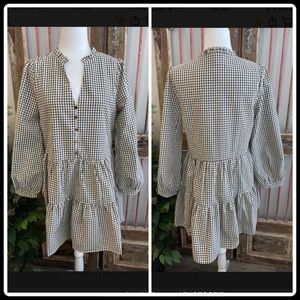 💖 ADORABLE mini-plaid pattern dress by Andree! Size 1XL 😍